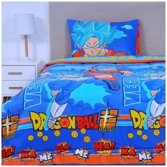 MASHINI - Plumón Microfibra Infantil 1.5 Plazas Dragon Ball Z