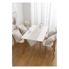 GENERICO - Camino de Mesa Chenille Elegante - Gris