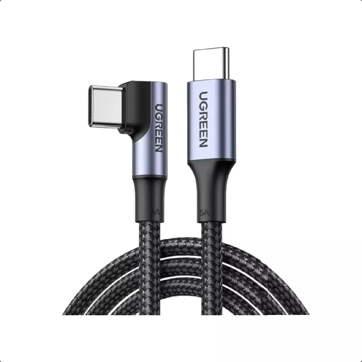 UGREEN - Cable Ugreen 100w Usb C A Usb C 90° 1 Metro Reforzado