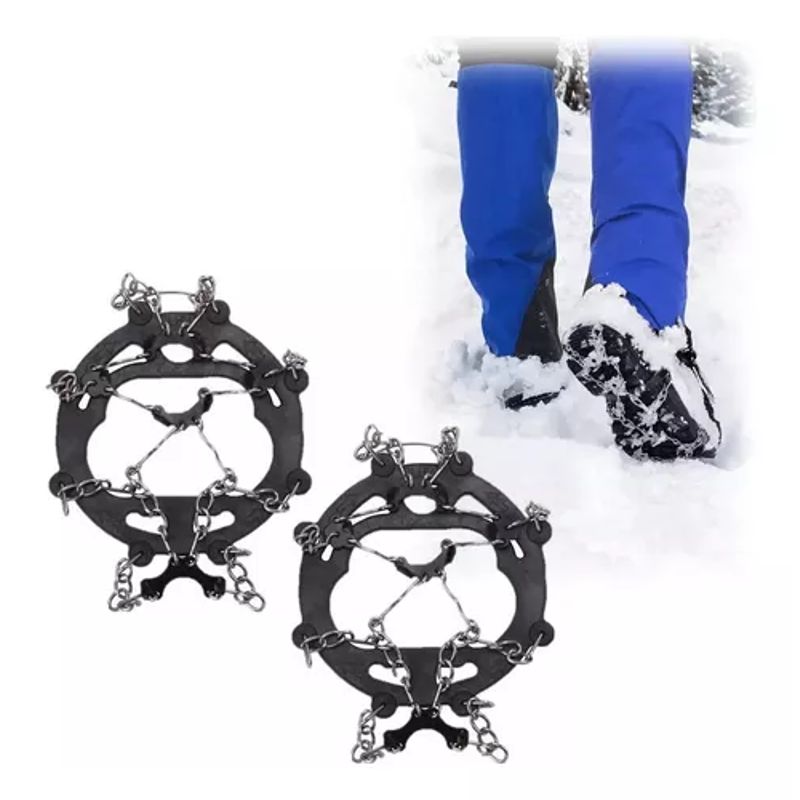 GENERICO - Crampones Ajustables Crampones Nieve  Trekking
