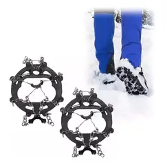 GENERICO - Crampones Ajustables Crampones Nieve Trekking
