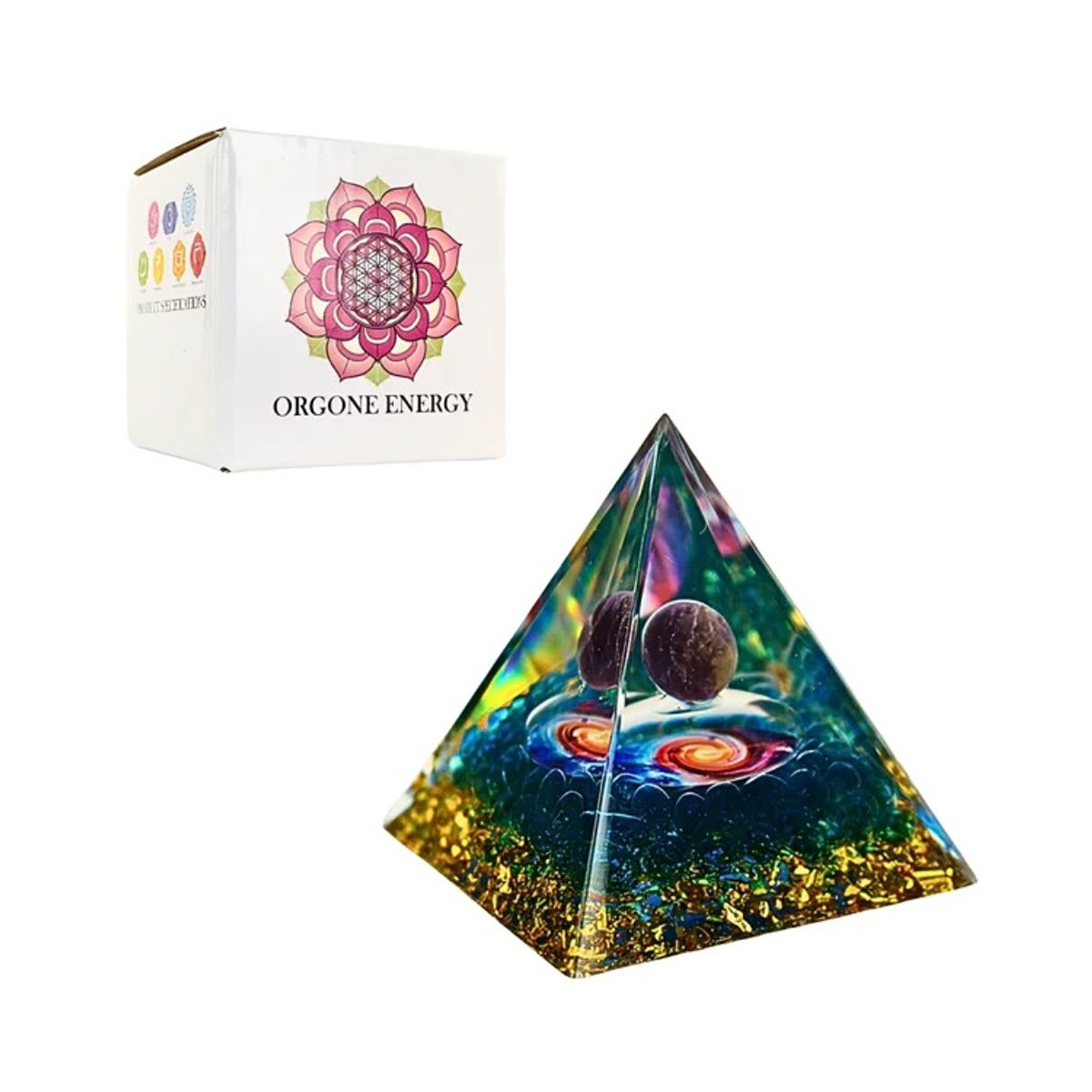 OEM - Cristal Pirámide Azul