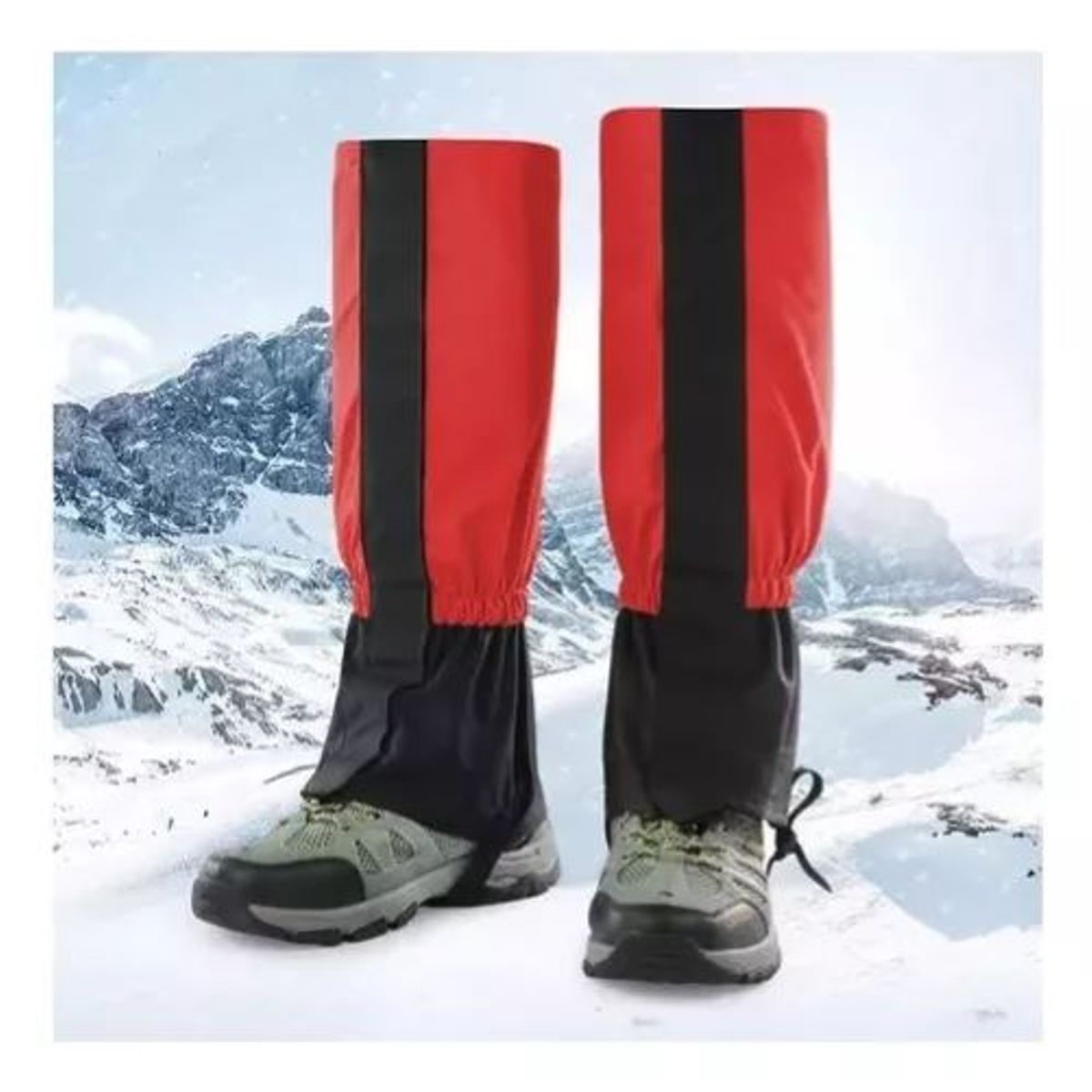 GENERICO - Polaina Ligera Impermeable y Crampones Universales