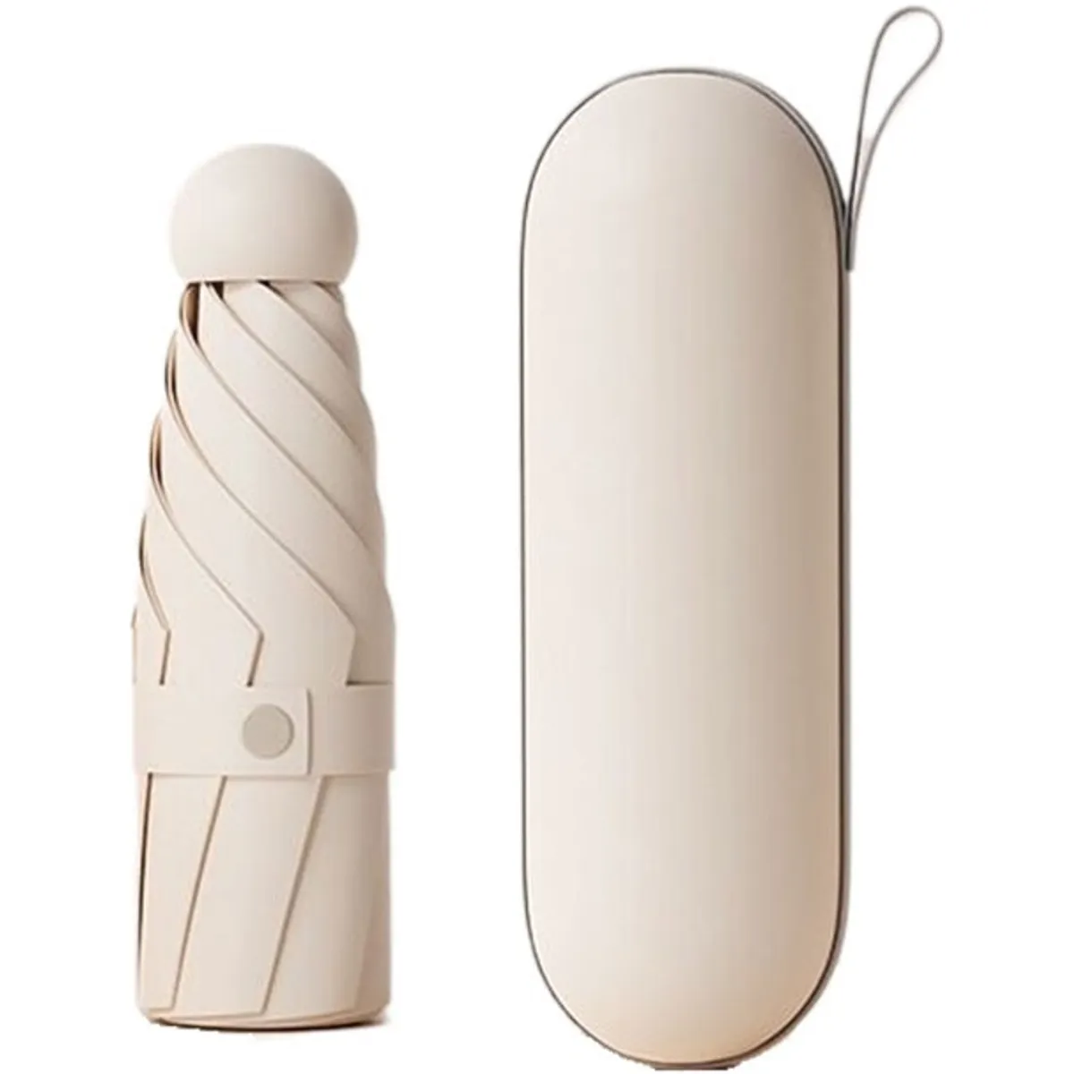 ATURE - Mini Paragua De Bolsillo Sombrilla Plegable 8huesos Rayos Uv