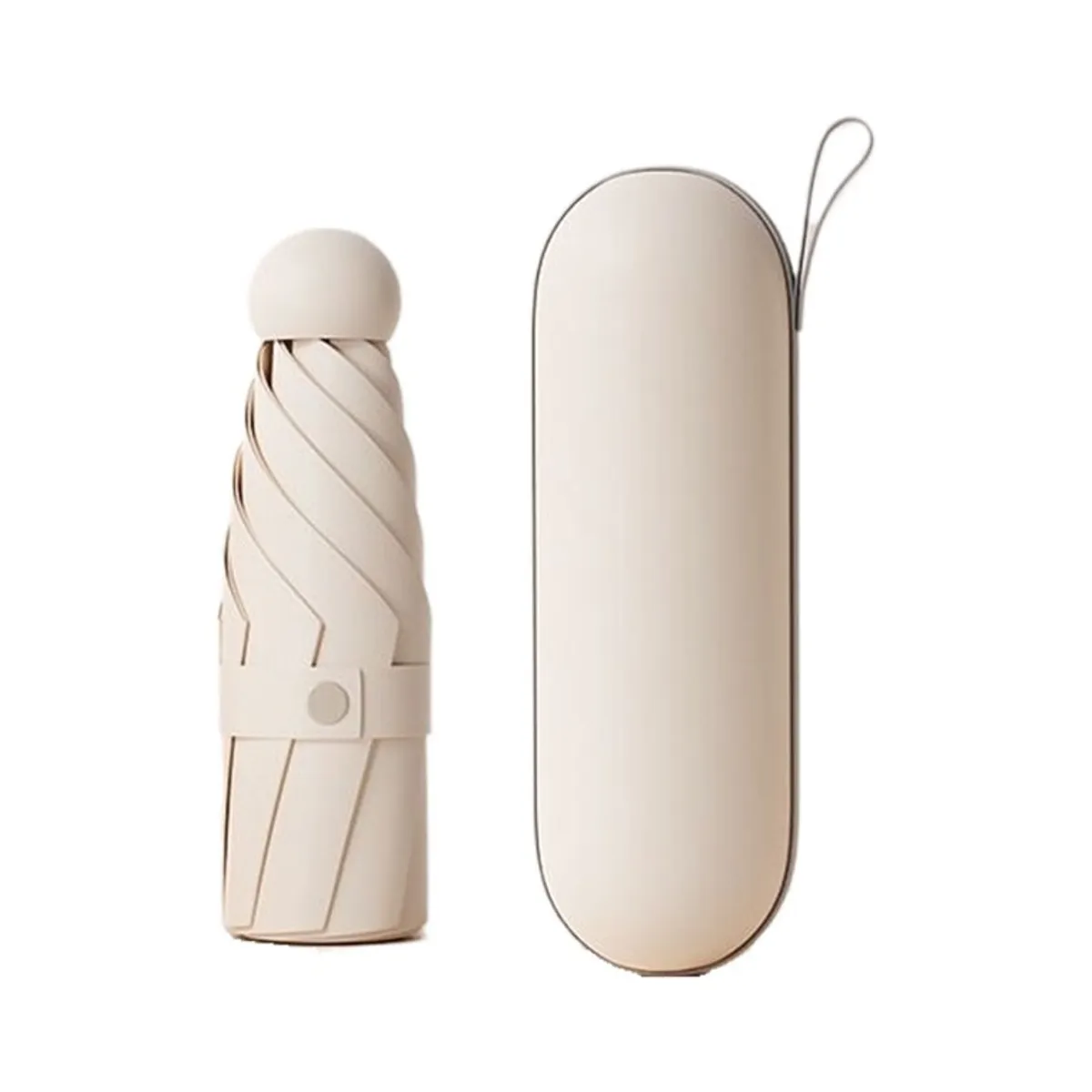 ATURE - Mini Paragua De Bolsillo Sombrilla Plegable 8huesos Rayos Uv