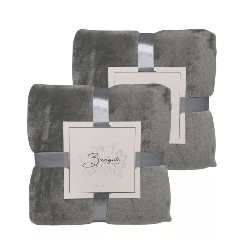 GENERICO - Frazada Polar Fleece King Pack 2 Uni