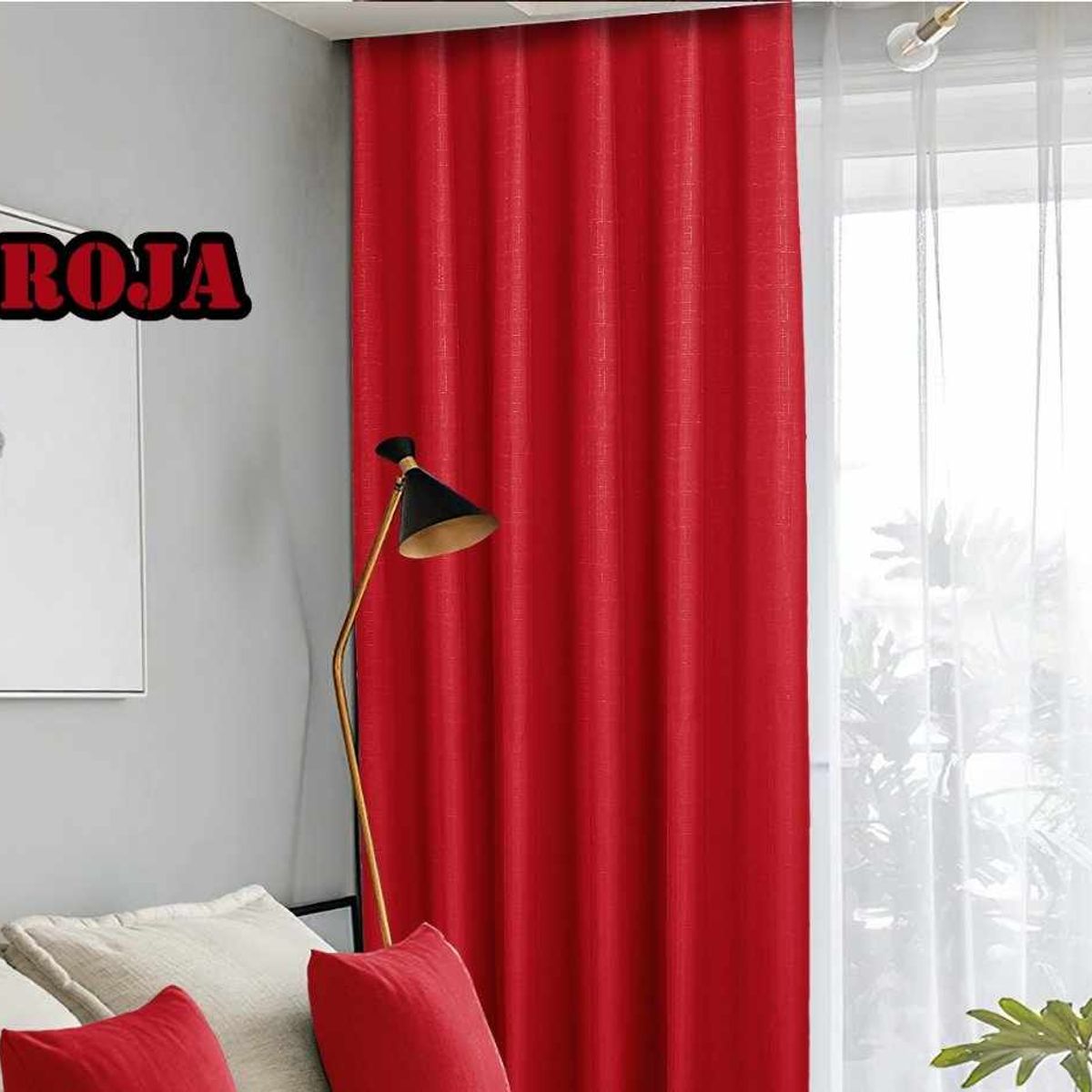 GENERICO - CORTINA BLACK OUT - ROJO