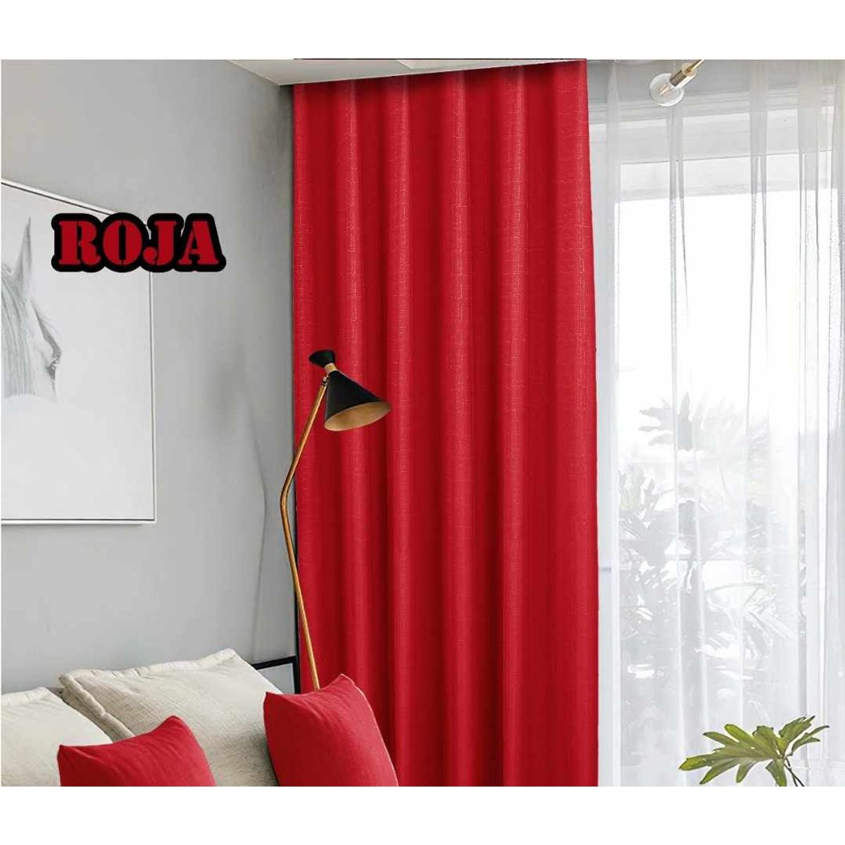 GENERICO - CORTINA BLACK OUT - ROJO