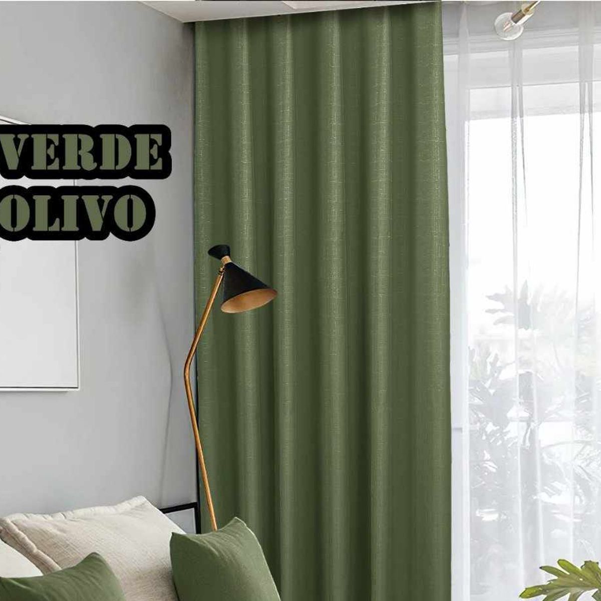 GENERICO - CORTINA BLACK - OUT - VERDE OLIVO