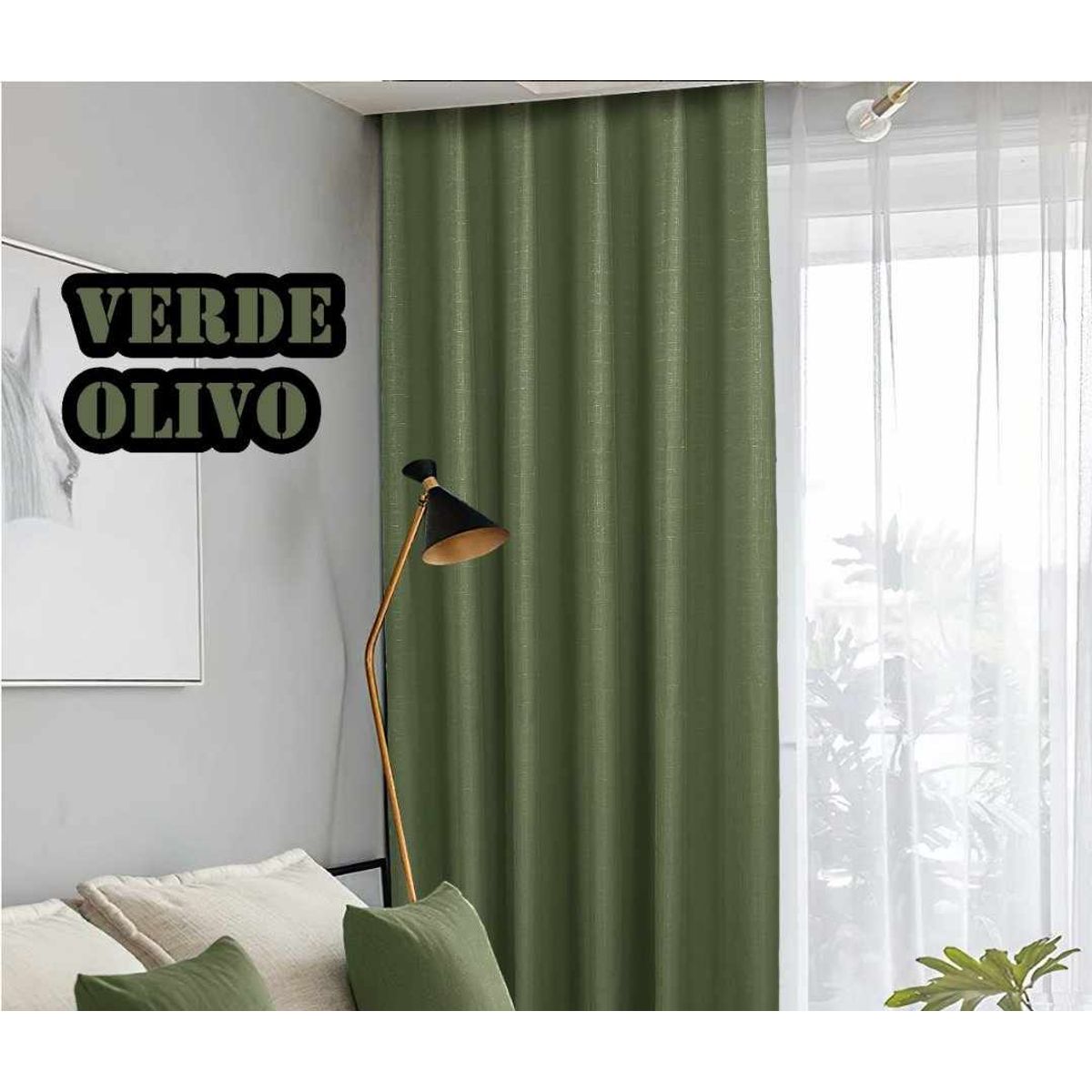 GENERICO - CORTINA BLACK - OUT - VERDE OLIVO