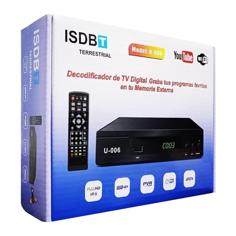 GENERICO - Sintonizador De Tv Digital Fh Isdb + Antenahdmitv Antigua