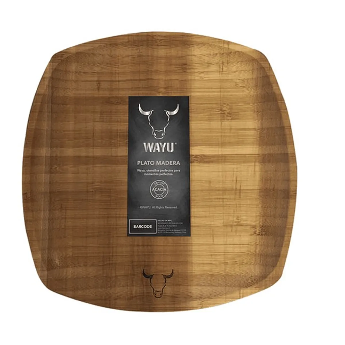 WAYU - PLATO MADERA CLASICO WAYU
