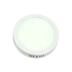 OEM - FOCO LED PANEL 18 WATT SOBREPUESTO REDONDO LUZ FRIA EN CAJA
