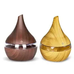 GENERICO - Humidificador Marrón Aromatizador Difusor Aire 300ml Usb