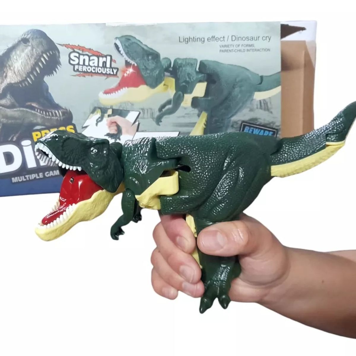 GENERICO - Dinosaurio Sa Za Za T-rex Tik Tok Pistola Descompresion