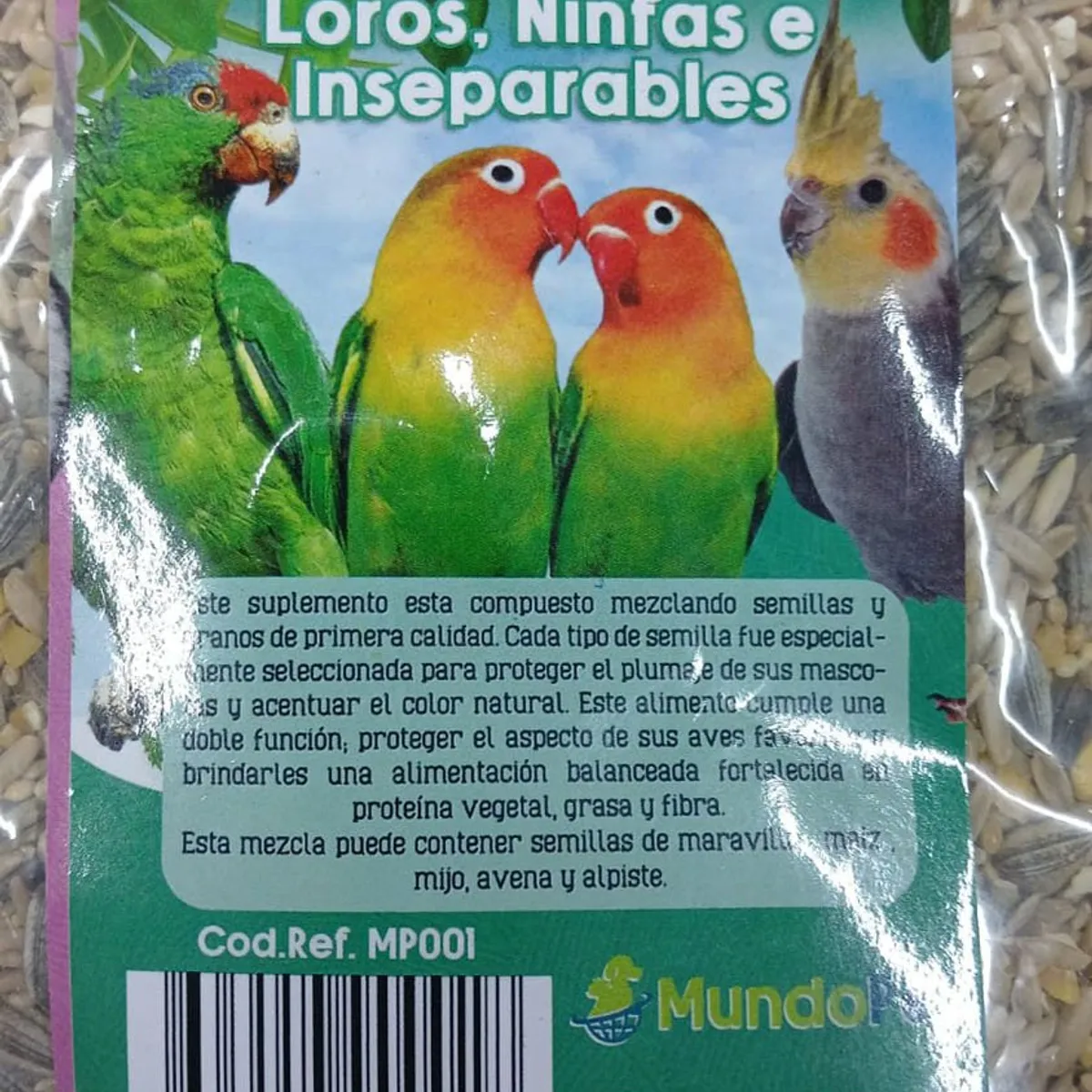 GENERICO - Alimento Semillas Loros Nifa Cacatua Mp001,   500gr