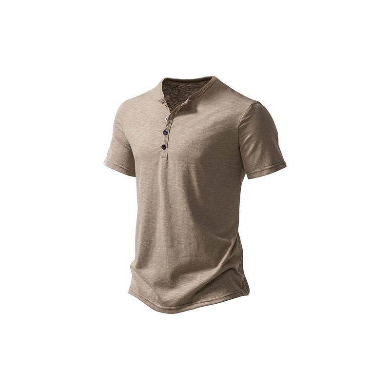EDWINAYY - Camisa Elegante Casual De Manga Corto Para Hombre