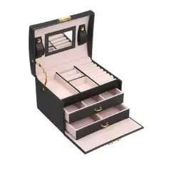 MUNDO MAGIA - Joyero Caja Tipo Maleta Organizador Portátil Viaje Exhibido