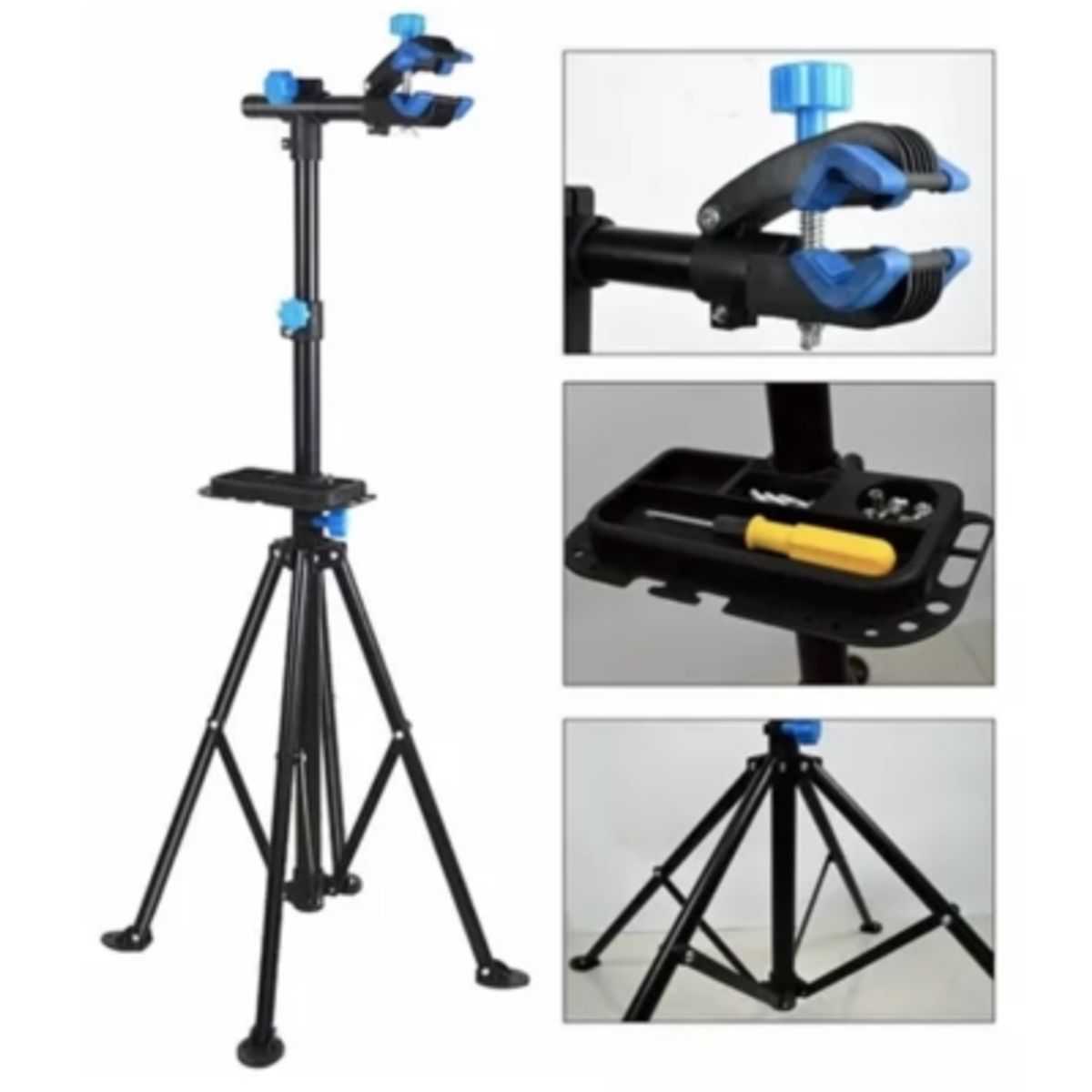 MUNDO MAGIA - Atril Ajustable Y Plegable Para Mantenimiento Bicicletas