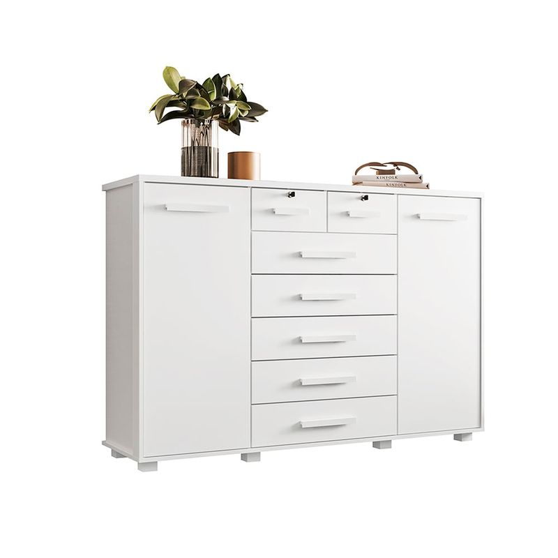 VEKKA - COMODA FONTANA WHITE 2P+7C