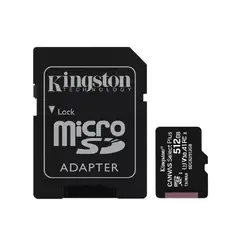 KINGSTON - Memoria MicroSD Canvas Go Plus G2 512Gb Esc 90MB/s Lec30MB/s