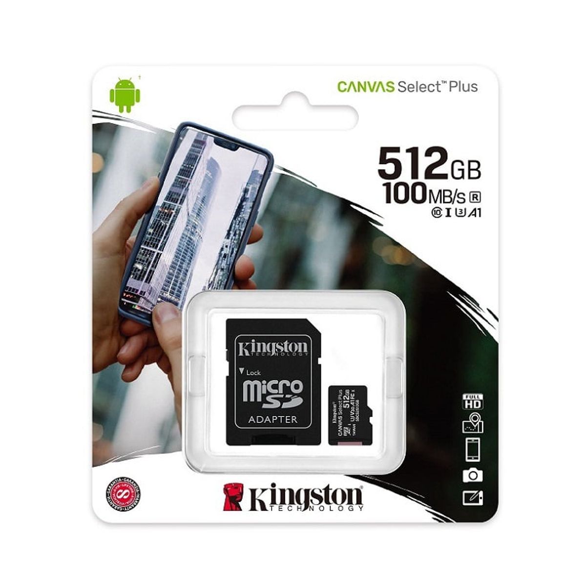 KINGSTON - Memoria MicroSD Kingston Canvas Go Plus G2 512Gb Esc 90MB/s Lec30MB/s