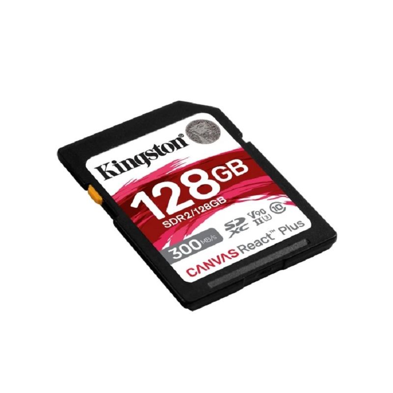 KINGSTON - Memoria SD Kingston Canvas React Plus 128Gb UHS-II 300/260MB/seg