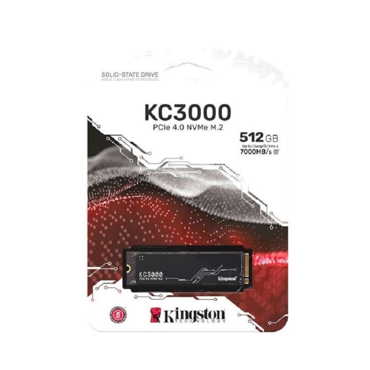 KINGSTON - Unidad SSD Kingston KC3000 512GB M.2Lec 7000MB/s Esc3900MB/s