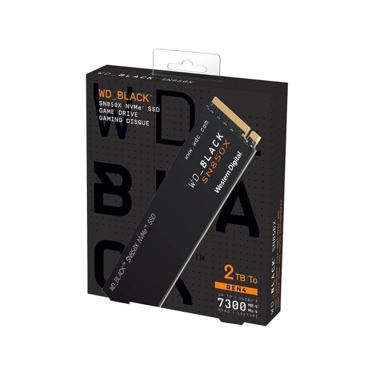 WESTERN DIGITAL - Unidad SSD Western Digital Black SN850x 2Tb M.2 L7300MBs E6600MBs