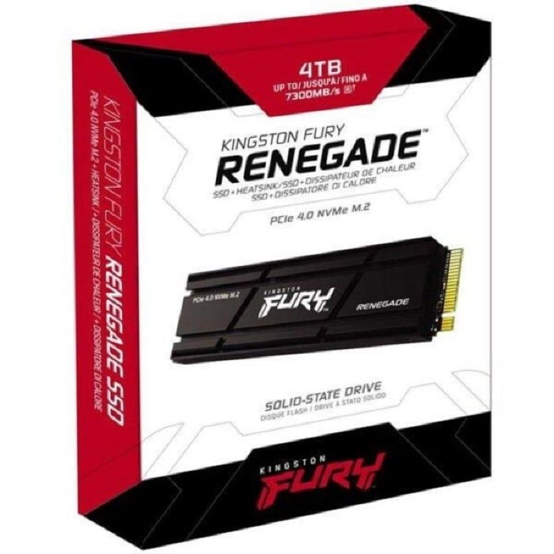 KINGSTON - Unidad SSD Kingston FURY Renegade 4Tb M.2 Lec 7300MB/s Esc 7000MB/s