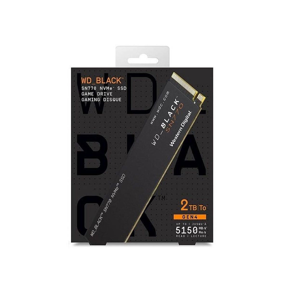 WESTERN DIGITAL - Unidad SSD Western Digital Black SN770 2Tb M.2 Le5150MBs Es4850MBs