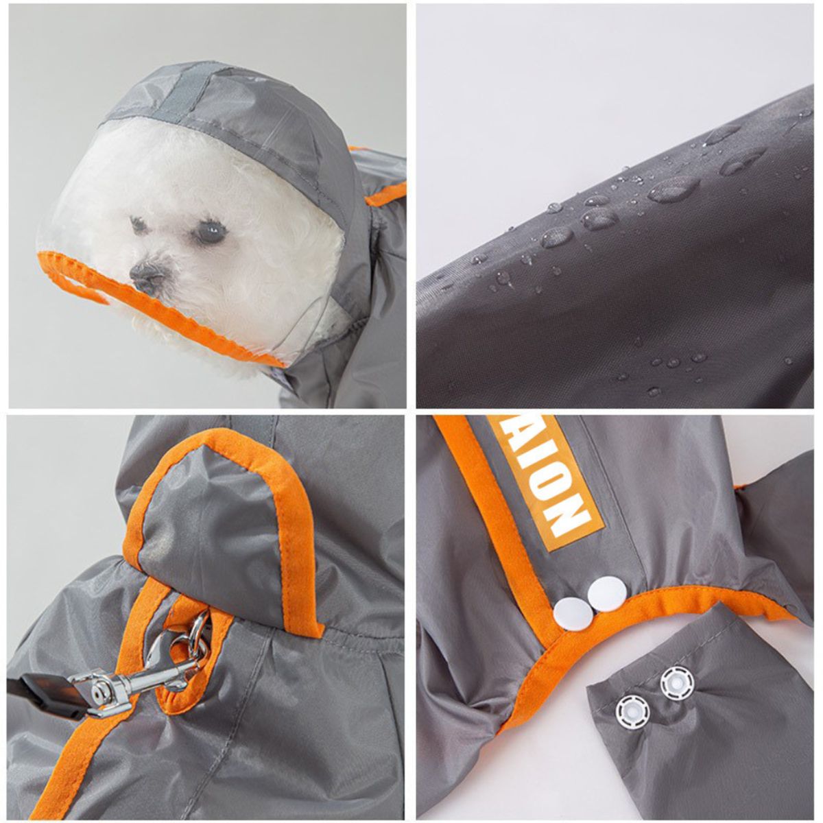 CRUSEC - Impermeable Para Perro Chubasquero M