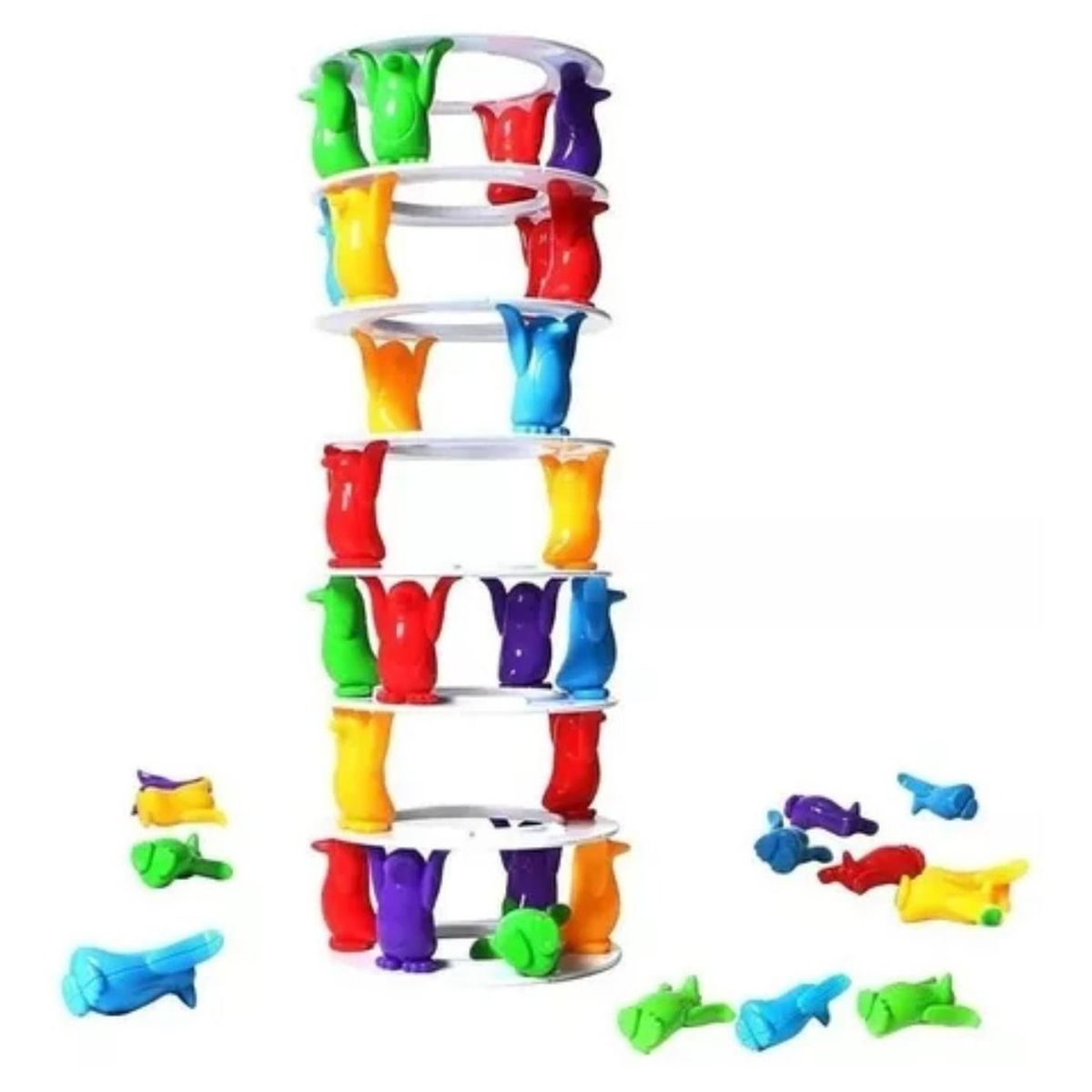 GENERICO - Penguin Tower Collapse Juego De Equilibrio Juego De Mesa