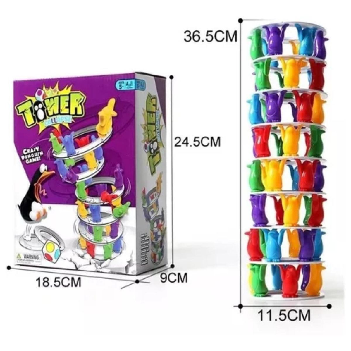GENERICO - Penguin Tower Collapse Juego De Equilibrio Juego De Mesa