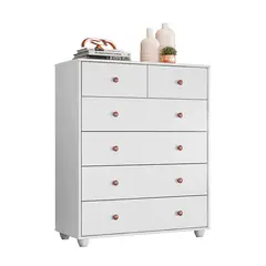VEKKAHOME - COMODA VITTORIA WHITE 6C