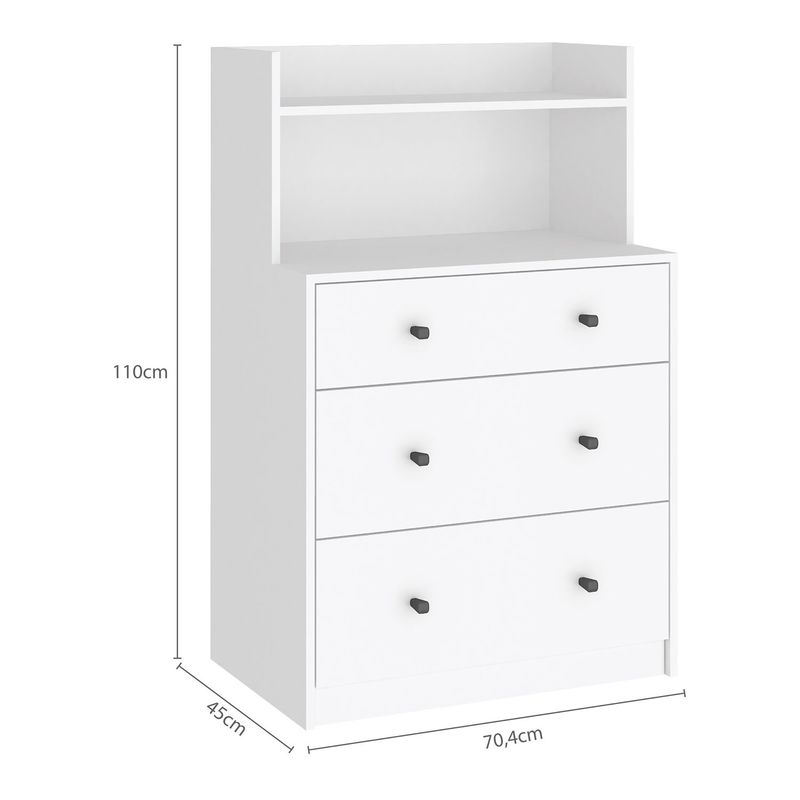 VEKKAHOME - COMODA WHITE