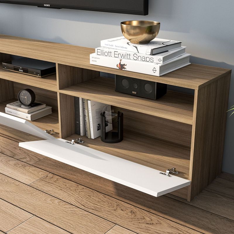 VEKKAHOME - RACK TV MOYAN LIGHT 75" 2 PUERTAS