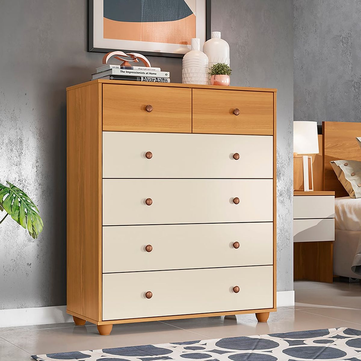 VEKKAHOME - COMODA VITTORIA LIGHT 6C