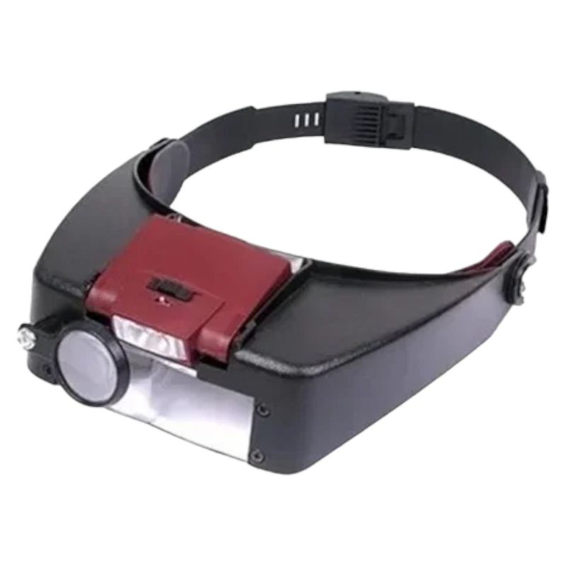 INVENCIBLE - LENTE LUPA RELOJERO CABEZA CON 4 LENTES  LUZ LED AB83