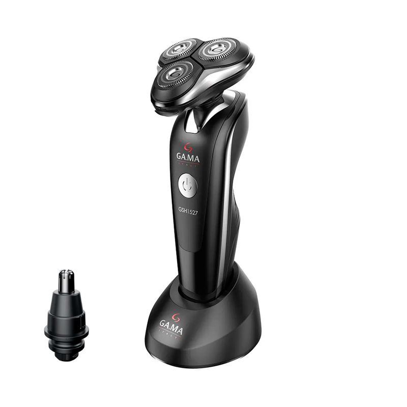 GAMA - Afeitadora Electrica Gama Sport 1527 USB Wet&Dry Black Con Trimmer