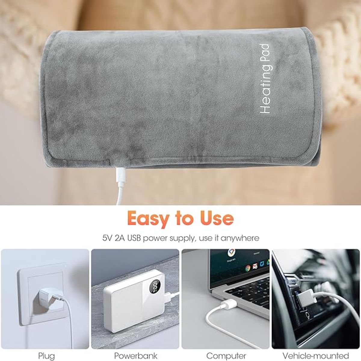 GENERICO - Almohadilla O Manta Térmica Usb