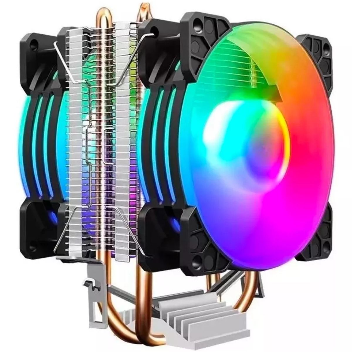 MUNDO MAGIA - Dicipador Doble Ventilador Intelamd P22 Rgb