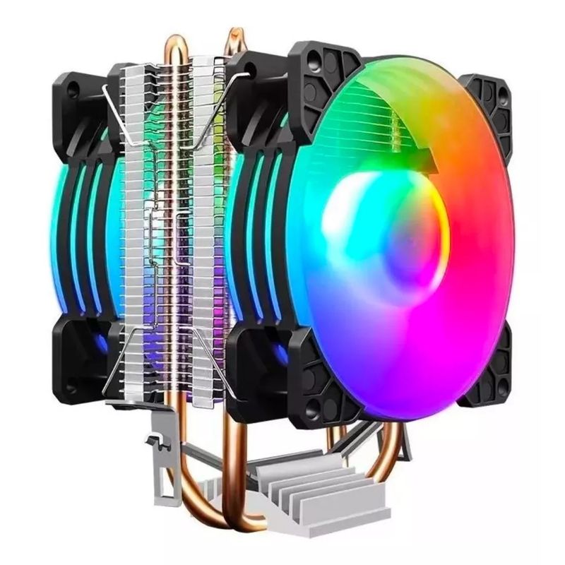 MUNDO MAGIA - Dicipador Doble Ventilador Intelamd P22 Rgb