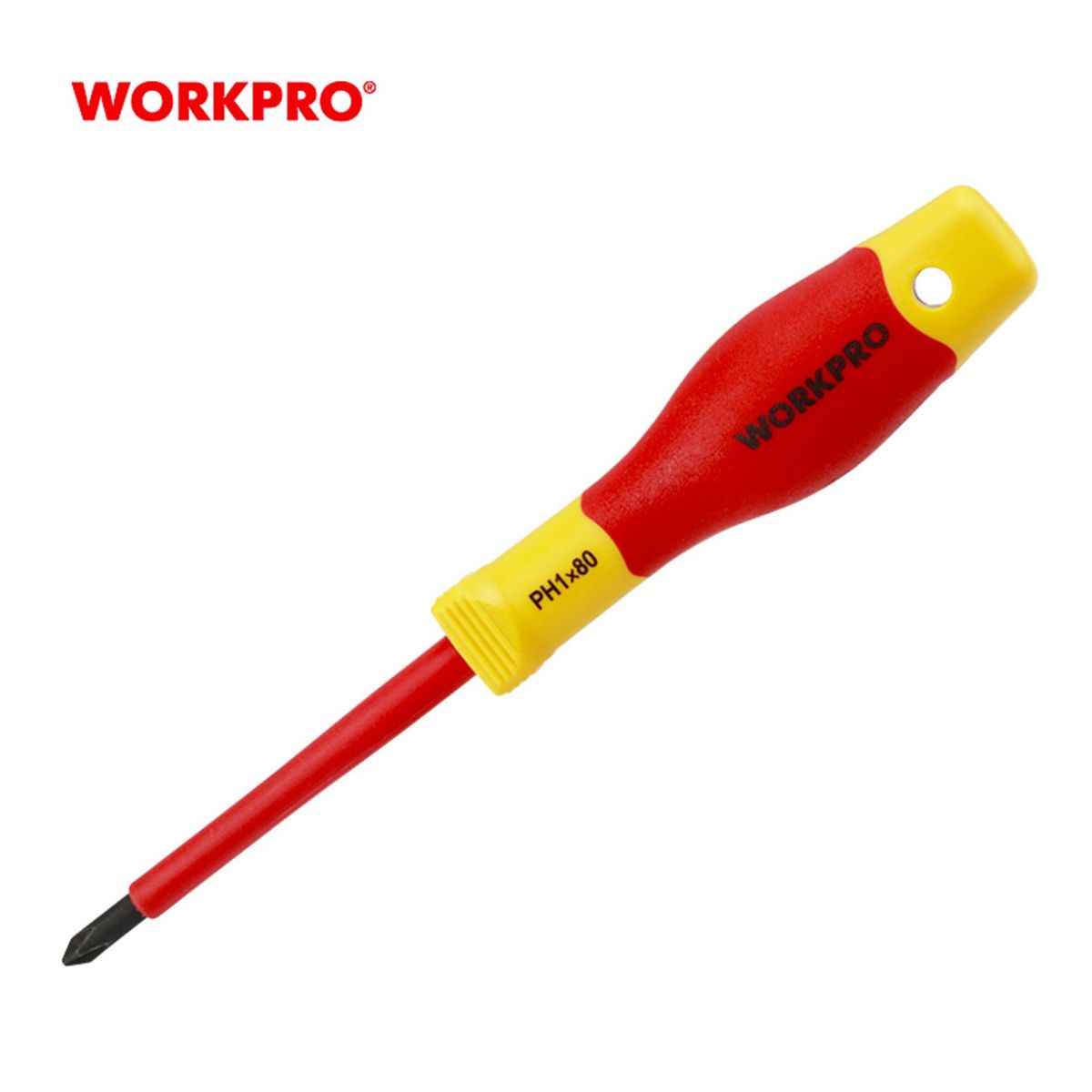 WORKPRO - DESTORNILLADOR PHILLIPS AISLADO PH1X80MM WORKPRO