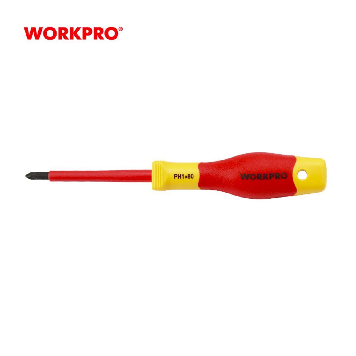 WORKPRO - DESTORNILLADOR PHILLIPS AISLADO PH1X80MM WORKPRO