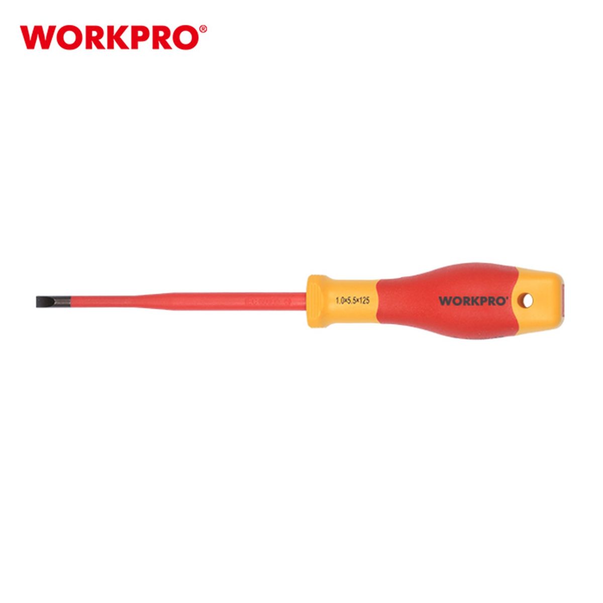 WORKPRO - DESTORNILLADOR PLANO AISLADO 04X25X75 MM  WORKPRO