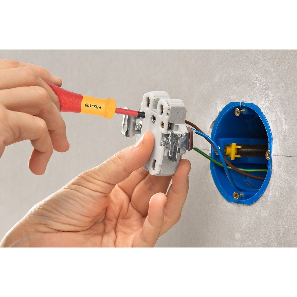 DESTORNILLADOR POZI AISLADO PZ2X100MM  WORKPRO, marca WORKPRO - Foto 2
