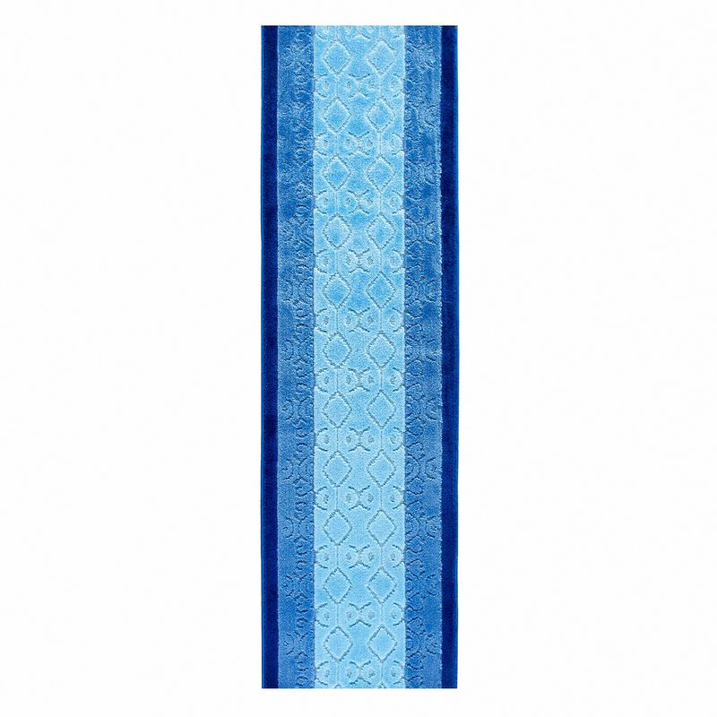 MROTTO - Alfombra Pasillo Azul 70 cm x 3 metros ANTIDESLIZANTE Sin Overlock