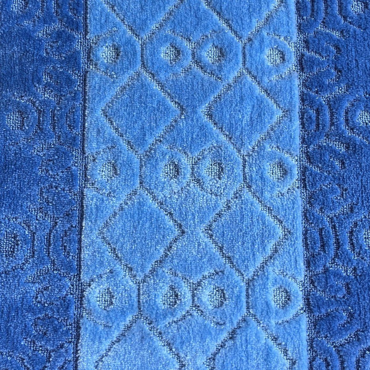 MROTTO - Alfombra Pasillo Azul 70 cm x 3 metros ANTIDESLIZANTE Sin Overlock