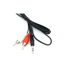 GENERICO - Cable Adaptador Conector Jack Y 3,5mm A 2 Rca Macho -1.5m